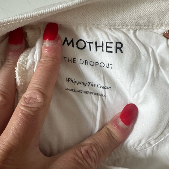 Mother Denim Off White Jeans High Waisted Looker 25 Whipping the Cream - Picture 11 of 15